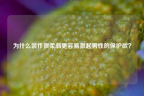 为什么装作很柔弱更容易激起男性的保护欲？-第1张图片-情感百科_恋爱技巧_男女网恋_恋爱攻略_婚姻资讯_婚内出轨_情感百科之家