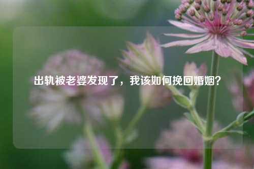 出轨被老婆发现了，我该如何挽回婚姻？-第1张图片-情感百科_恋爱技巧_男女网恋_恋爱攻略_婚姻资讯_婚内出轨_情感百科之家
