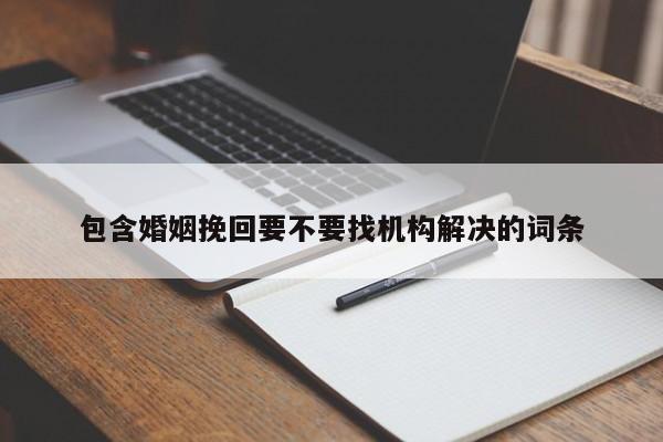 包含婚姻挽回要不要找机构解决的词条